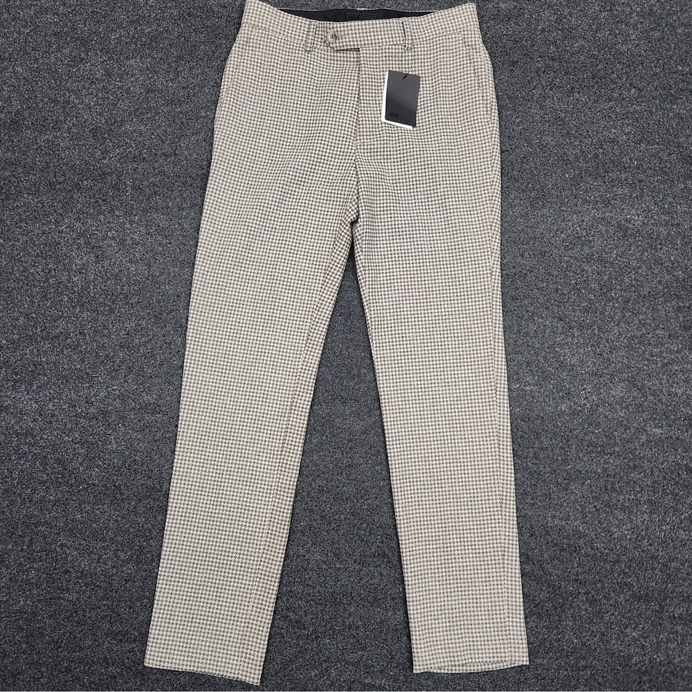 Asos Mens 31x32 Houndstooth Tapered‎ Leg Dress Pants Sophisticated Refined NEW